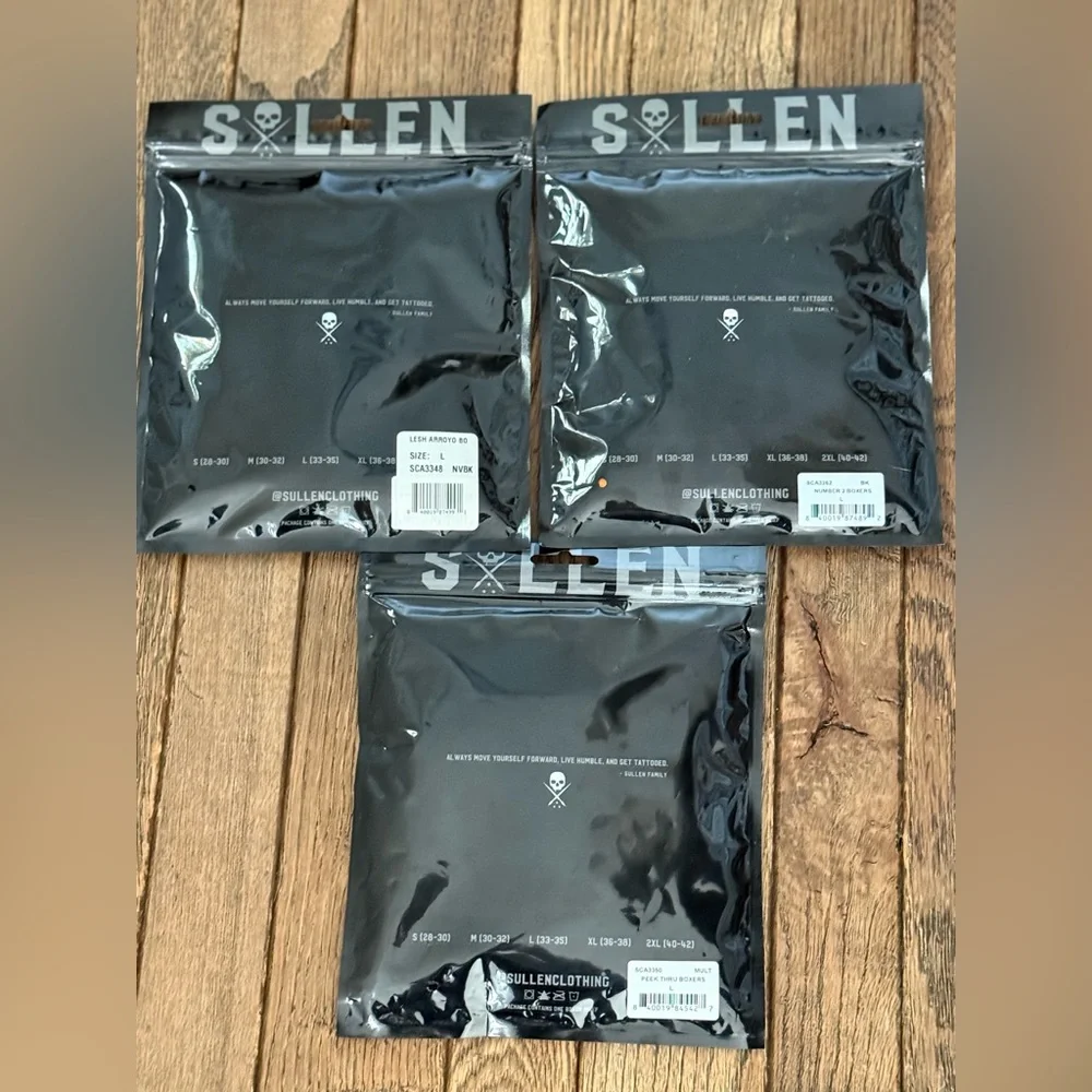 Sullen Art Collective 3-Pack Boxers Size L NWT - Picture 2 of 2